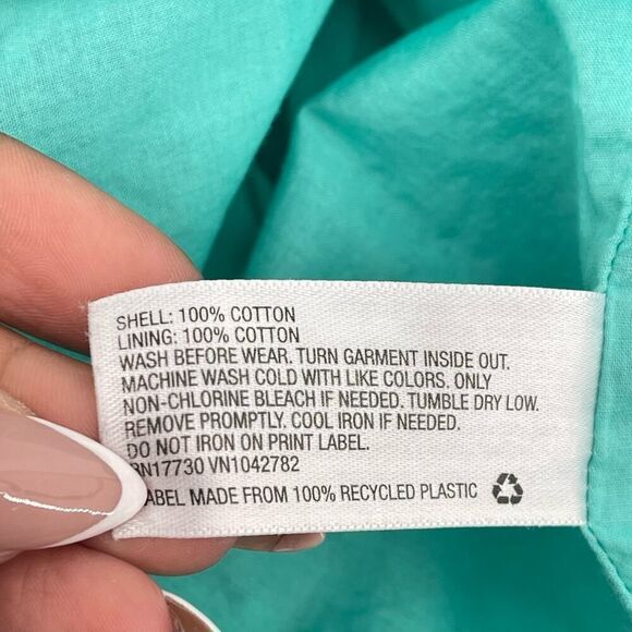 OshKosh Toddler Girl’s Blue Ruffle Off The Shoulder Embroidered Cotton Dress 5T - Picture 9 of 11